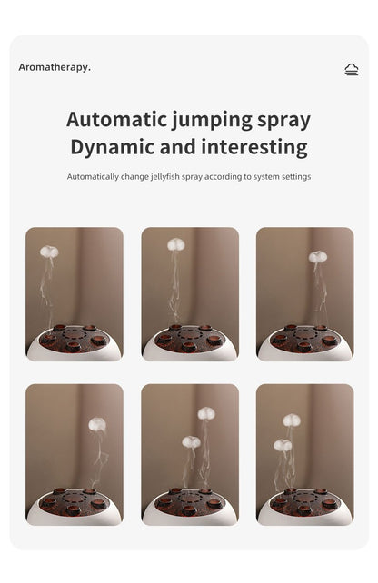 1pc Jellyfish Diffuser, (8.45oz), with Remote Control, 7-Color LED Lights, Easy to Clean & Top Fill, Soundwave technology Technology Operation, Cool Mist Humidifier for Travel, Office, Bedroom and Kids' Room, Travel Humidifie