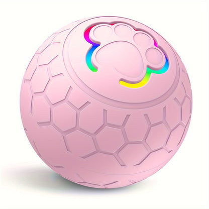 [Interactive Smart Dog Ball] Interactive Smart Dog Ball - 1-Pack 56mm/2.22in Auto Jump & Play Fetch Toy | Type-C Rechargeable, Long-Lasting Battery, Pixelated Design for Puppy Training & Playtime, USB Rechargeable, Userfriend