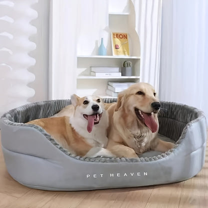 Ultra-Soft Luxurious Dog Bed Kennel - Pet Beds - Plush, Bite-Resistant, Dirt-Proof, Comfort, Four Seasons Use, Machine Washable, Perfect Living Room Pet Haven with Easy Care