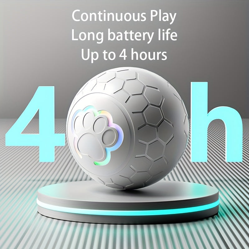 [Interactive Smart Dog Ball] Interactive Smart Dog Ball - 1-Pack 56mm/2.22in Auto Jump & Play Fetch Toy | Type-C Rechargeable, Long-Lasting Battery, Pixelated Design for Puppy Training & Playtime, USB Rechargeable, Userfriend