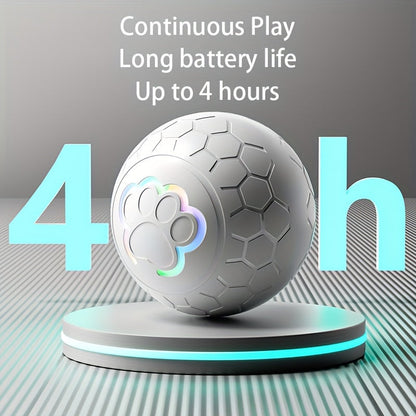 [Interactive Smart Dog Ball] Interactive Smart Dog Ball - 1-Pack 56mm/2.22in Auto Jump & Play Fetch Toy | Type-C Rechargeable, Long-Lasting Battery, Pixelated Design for Puppy Training & Playtime, USB Rechargeable, Userfriend