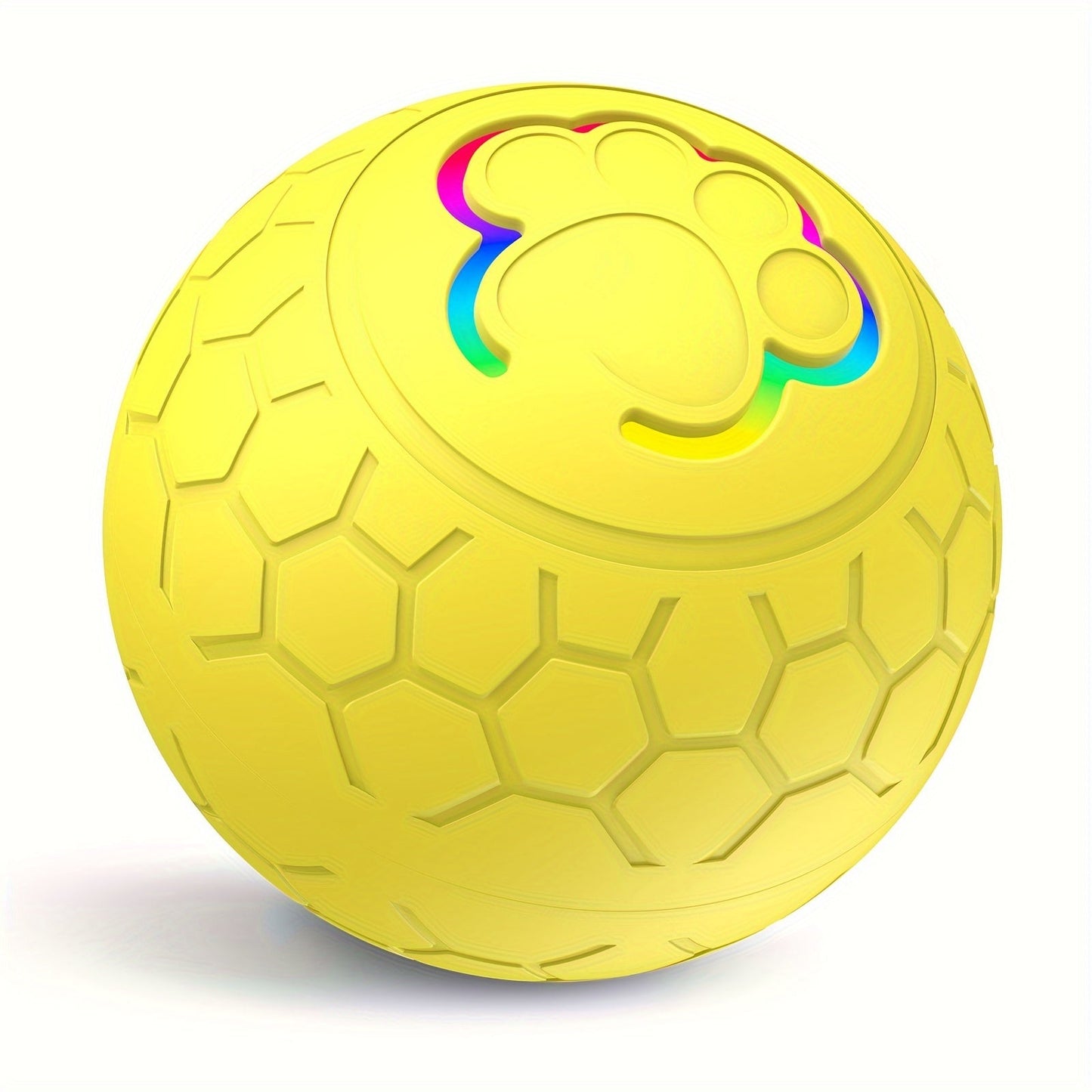 [Interactive Smart Dog Ball] Interactive Smart Dog Ball - 1-Pack 56mm/2.22in Auto Jump & Play Fetch Toy | Type-C Rechargeable, Long-Lasting Battery, Pixelated Design for Puppy Training & Playtime, USB Rechargeable, Userfriend